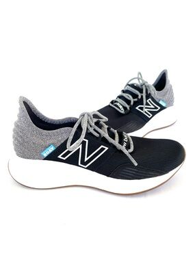 New Balance Comfortable Fresh Foam Roav v1 Kids Shoes Black Grey 3.5Y Unisex